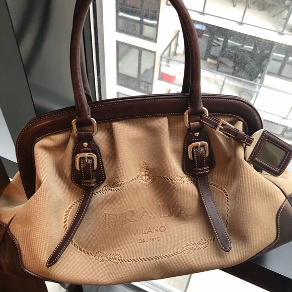 prada canvas handbags